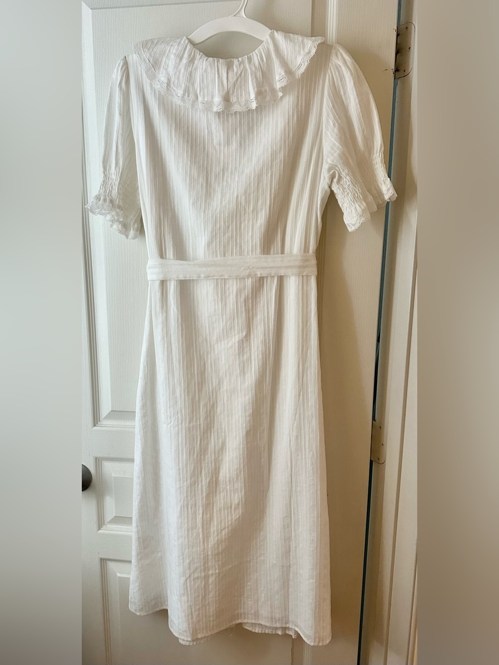 Vida Cotton Midi Dress by O.P.T (OPT) White NWT - Picture 7 of 7